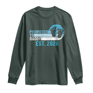 Promoted to Daddy 2026 Long Sleeve Shirt Funny Pregnancy Reveal