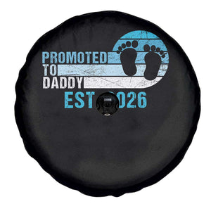 Promoted to Daddy 2026 Spare Tire Cover Funny Pregnancy Reveal TS14 Print Your Wear