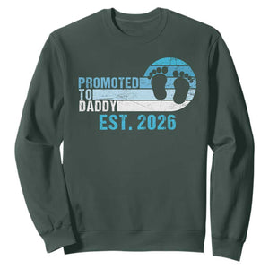 Promoted to Daddy 2026 Sweatshirt Funny Pregnancy Reveal
