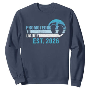 Promoted to Daddy 2026 Sweatshirt Funny Pregnancy Reveal