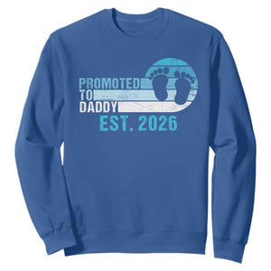 Promoted to Daddy 2026 Sweatshirt Funny Pregnancy Reveal