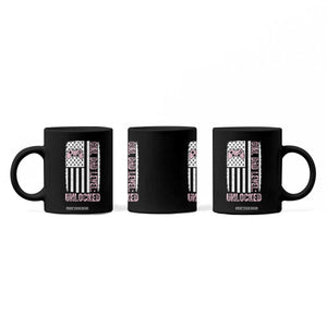 Girl Dad Level Unlocked Coffee Mug Funny New Dad