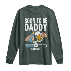 Dad to Be 2026 Long Sleeve Shirt Promoted To Daddy Beer Lover New Baby Gift