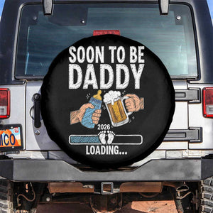 Dad to Be 2026 Spare Tire Cover Promoted To Daddy Beer Lover New Baby Gift