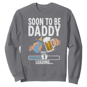 Dad to Be 2026 Sweatshirt Promoted To Daddy Beer Lover New Baby Gift
