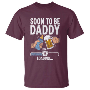 Dad to Be 2026 T Shirt Promoted To Daddy Beer Lover New Baby Gift