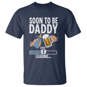 Dad to Be 2026 T Shirt Promoted To Daddy Beer Lover New Baby Gift