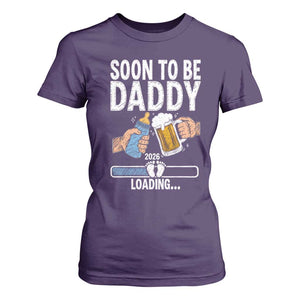 Dad to Be 2026 T Shirt For Women Promoted To Daddy Beer Lover New Baby Gift