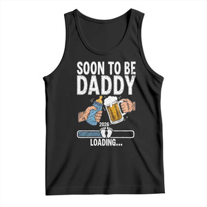 Dad to Be 2026 Tank Top Promoted To Daddy Beer Lover New Baby Gift