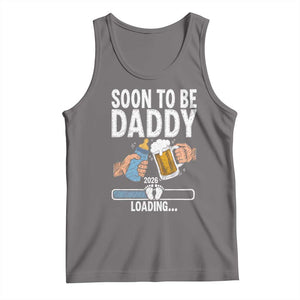 Dad to Be 2026 Tank Top Promoted To Daddy Beer Lover New Baby Gift