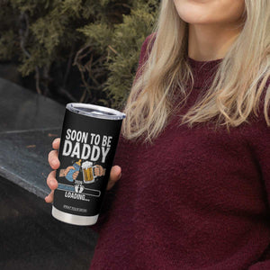 Dad to Be 2026 Tumbler Cup Promoted To Daddy Beer Lover New Baby Gift