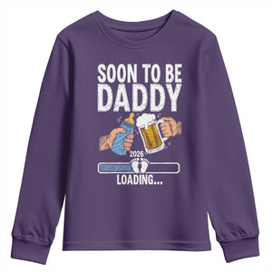 Dad to Be 2026 Youth Sweatshirt Promoted To Daddy Beer Lover New Baby Gift