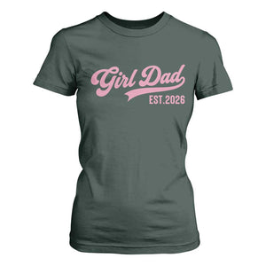Soon to Be Daddy of Baby Girl 2026 T Shirt For Women Promoted to Daddy New Dad