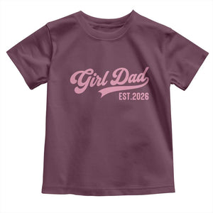 Soon to Be Daddy of Baby Girl 2026 Toddler T Shirt Promoted to Daddy New Dad