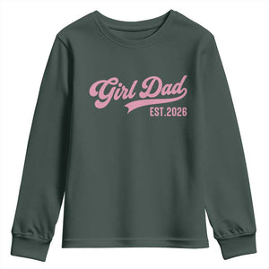 Soon to Be Daddy of Baby Girl 2026 Youth Sweatshirt Promoted to Daddy New Dad