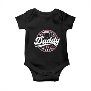 Promoted To Daddy It's A Girl Baby Onesie Funny Pregnancy Reveal