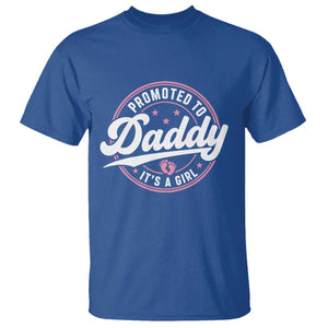 Promoted To Daddy It's A Girl T Shirt Funny Pregnancy Reveal