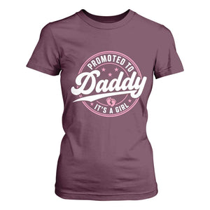 Promoted To Daddy It's A Girl T Shirt For Women Funny Pregnancy Reveal