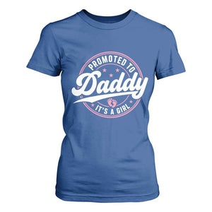 Promoted To Daddy It's A Girl T Shirt For Women Funny Pregnancy Reveal