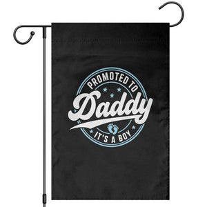 Promoted To Daddy It's A Boy Garden Flag Funny Pregnancy Reveal