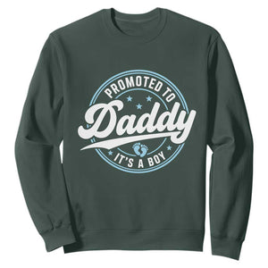 Promoted To Daddy It's A Boy Sweatshirt Funny Pregnancy Reveal