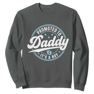 Promoted To Daddy It's A Boy Sweatshirt Funny Pregnancy Reveal