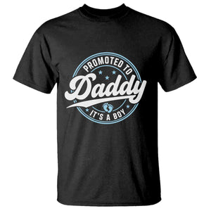Promoted To Daddy It's A Boy T Shirt Funny Pregnancy Reveal