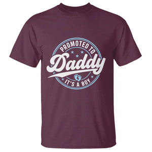 Promoted To Daddy It's A Boy T Shirt Funny Pregnancy Reveal