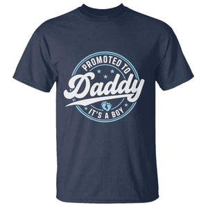 Promoted To Daddy It's A Boy T Shirt Funny Pregnancy Reveal