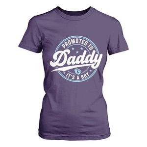 Promoted To Daddy It's A Boy T Shirt For Women Funny Pregnancy Reveal