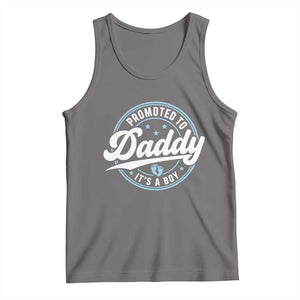 Promoted To Daddy It's A Boy Tank Top Funny Pregnancy Reveal