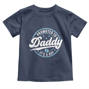 Promoted To Daddy It's A Boy Toddler T Shirt Funny Pregnancy Reveal