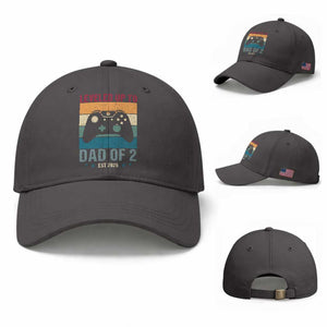 Dad Level Unlocked Baseball Cap Funny New Dad Gaming Father's Day Gift