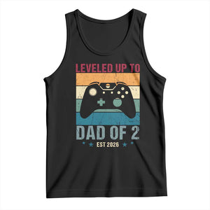 Dad Level Unlocked Tank Top Funny New Dad Gaming Father's Day Gift TS14 Black Print Your Wear