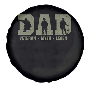 Dad Veteran Myth Legend Dad Military Father Gift Spare Tire Cover TS14 Print Your Wear