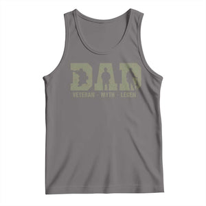 Dad Veteran Myth Legend Dad Military Father Gift Tank Top TS14 Deep Heather Print Your Wear