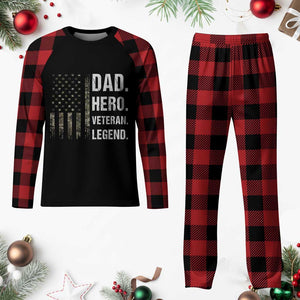 Dad Hero Veteran Legend Camouflage Father's Day Plaid Pajama Set TS14 Buffalo Plaid Print Your Wear