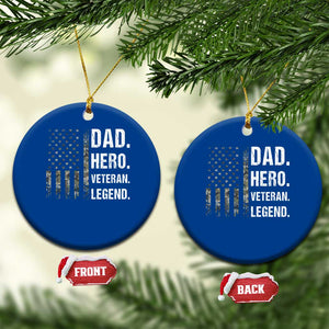 Dad Hero Veteran Legend Camouflage Father's Day Ceramic Ornament TS14 1pc Blue Print Your Wear