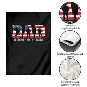 Veteran Dad The Myth Legend Garden Flag Cool Father's Day Military Gifts 4th of July TS14 Print Your Wear