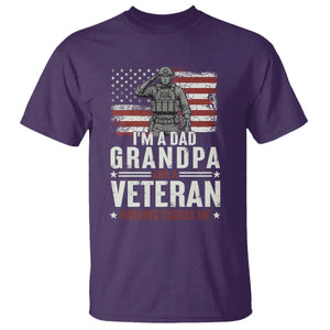 I'm A Dad Grandpa and Veteran Nothing Scares Me T Shirt Funny Veteran Dad Grandpa Humor