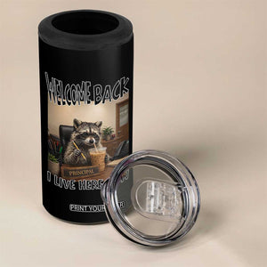 Funny Raccoon School Principal 4 in 1 Can Cooler Tumbler Welcom Back To School TS14 Print Your Wear