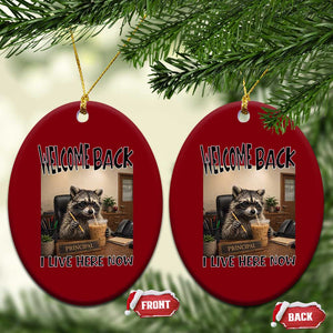 Funny Raccoon School Principal Ceramic Ornament Welcom Back To School TS14 Print Your Wear
