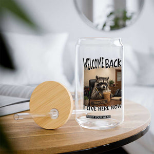 Funny Raccoon School Principal Glass Can Welcom Back To School TS14 Print Your Wear