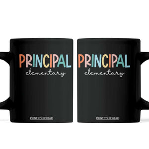 Boho Retro Vintage Elementary Principal Back to School Coffee Mug TS14 Black Print Your Wear