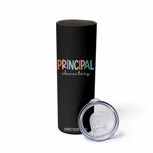 Boho Retro Vintage Elementary Principal Back to School Skinny Tumbler TS14 Print Your Wear