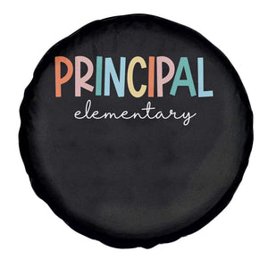 Boho Retro Vintage Elementary Principal Back to School Spare Tire Cover TS14 Print Your Wear