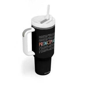 Boho Retro Vintage Principal Back to School Tumbler With Handle TS14 Print Your Wear