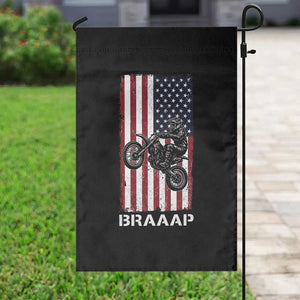 Dirt Bike Garden Flag Braaap American Flag Motocross TS14 Print Your Wear