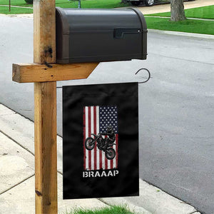 Dirt Bike Garden Flag Braaap American Flag Motocross TS14 Print Your Wear