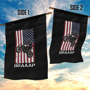 Dirt Bike Garden Flag Braaap American Flag Motocross TS14 Print Your Wear
